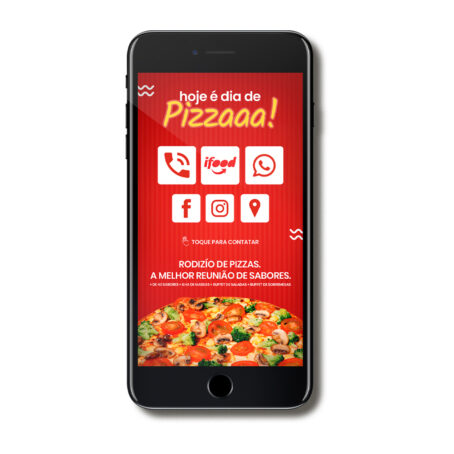Cartão de Visitas para Pizzarias